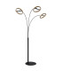 Della LED Integrated Floor Lamp Matt Black LED Dimmable 3000-6000K Touch Dimmer-4