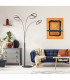Della LED Integrated Floor Lamp Matt Black LED Dimmable 3000-6000K Touch Dimmer-10