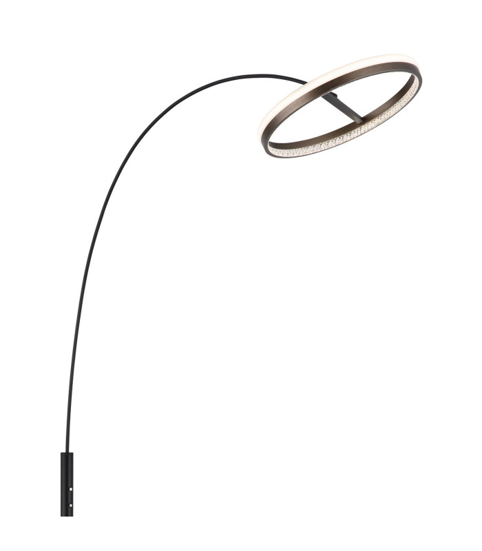 Della LED Integrated Floor Lamp Matt Black LED Dimmable 3000-6000K-3