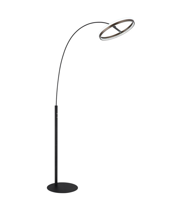 Della LED Integrated Floor Lamp Matt Black LED Dimmable 3000-6000K-5