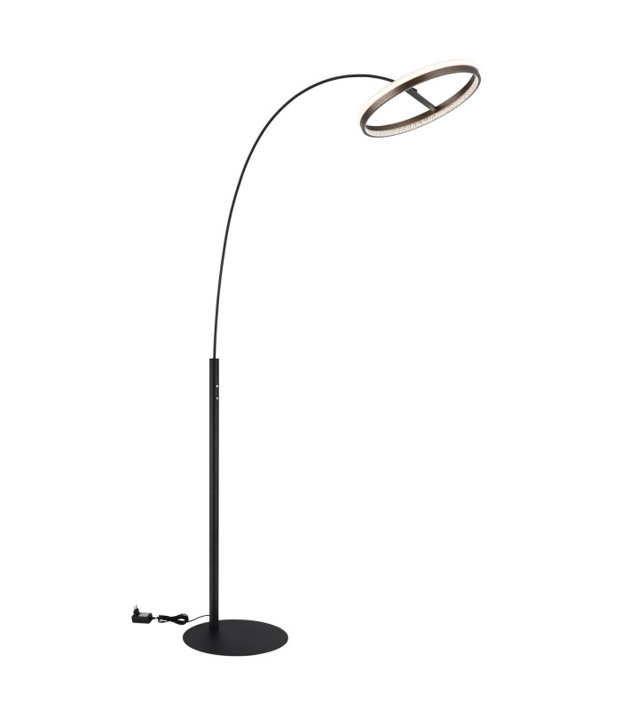 Della LED Integrated Floor Lamp Matt Black LED Dimmable 3000-6000K-6