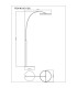 Della LED Integrated Floor Lamp Matt Black LED Dimmable 3000-6000K-12