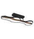 Bezzy Integrated LED Semi Flush Ceiling Light Matt Black LED 3000K-2