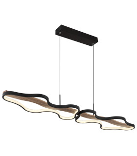 Bezzy Pendant Ceiling Light Matt Black LED Dimmable 2700-6000K Remote Control-1