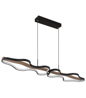 Bezzy Pendant Ceiling Light Matt Black LED Dimmable 2700-6000K Remote Control-2