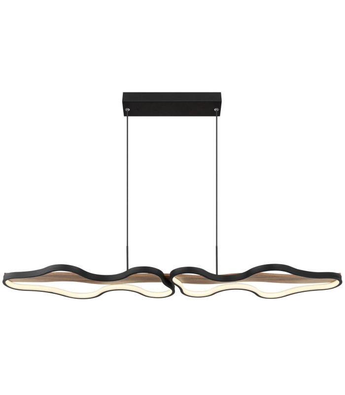 Bezzy Pendant Ceiling Light Matt Black LED Dimmable 2700-6000K Remote Control-3