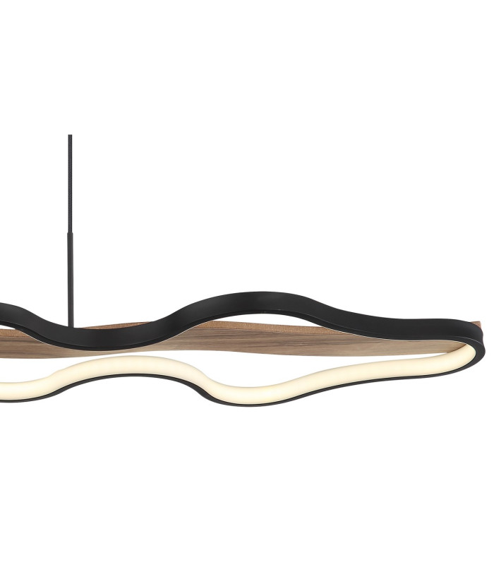 Bezzy Pendant Ceiling Light Matt Black LED Dimmable 2700-6000K Remote Control-4