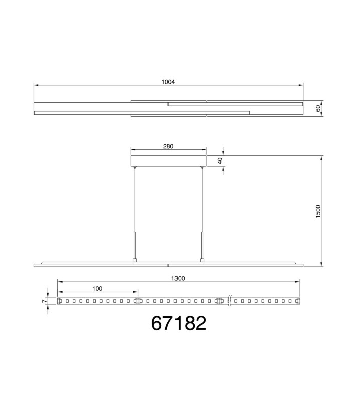 Quito Pendant Ceiling Light Matt Black LED 4000K-9