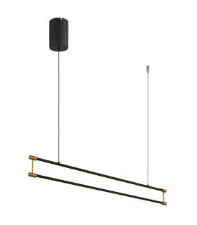 Kayson 84cm Pendant Ceiling Light Matt Black LED 3000K-1