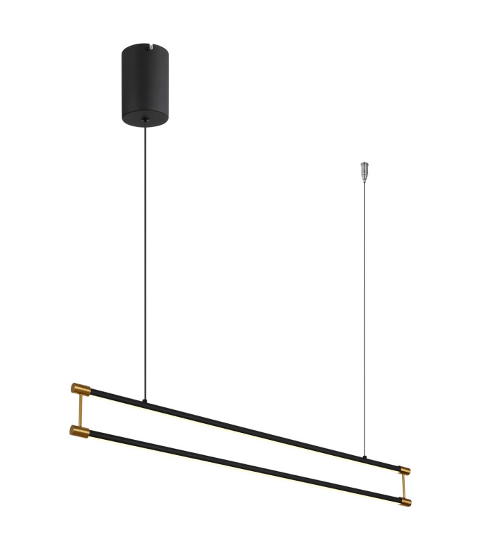 Kayson 84cm Pendant Ceiling Light Matt Black LED 3000K-1