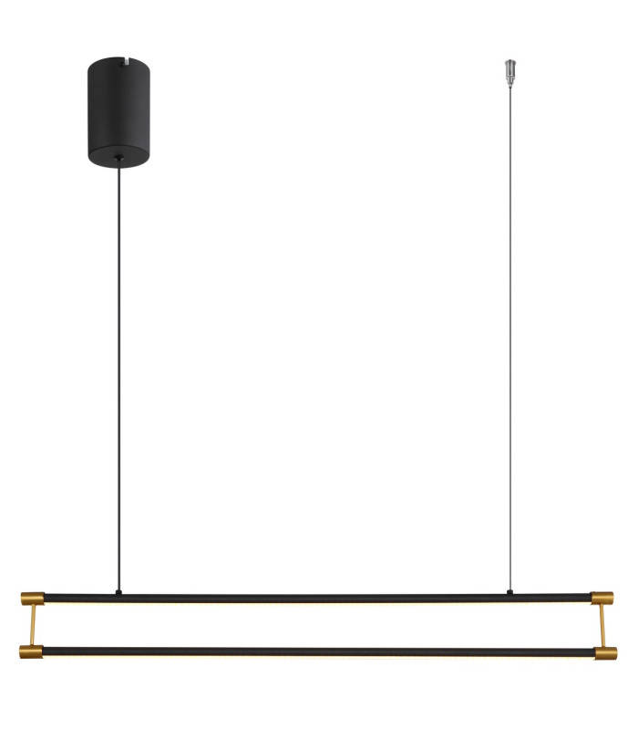 Kayson 84cm Pendant Ceiling Light Matt Black LED 3000K-3