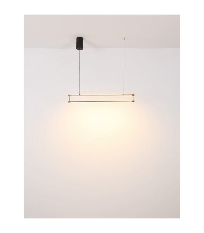 Kayson 84cm Pendant Ceiling Light Matt Black LED 3000K-5