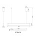 Kayson 84cm Pendant Ceiling Light Matt Black LED 3000K-8