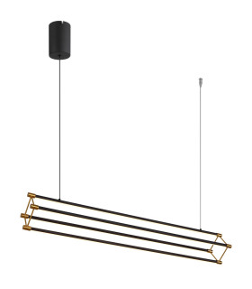 Kayson 104cm Pendant Ceiling Light Matt Black LED 3000K-1