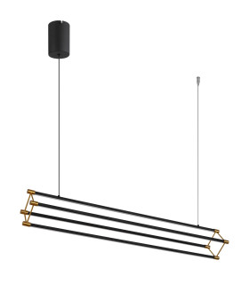 Kayson 104cm Pendant Ceiling Light Matt Black LED 3000K-2