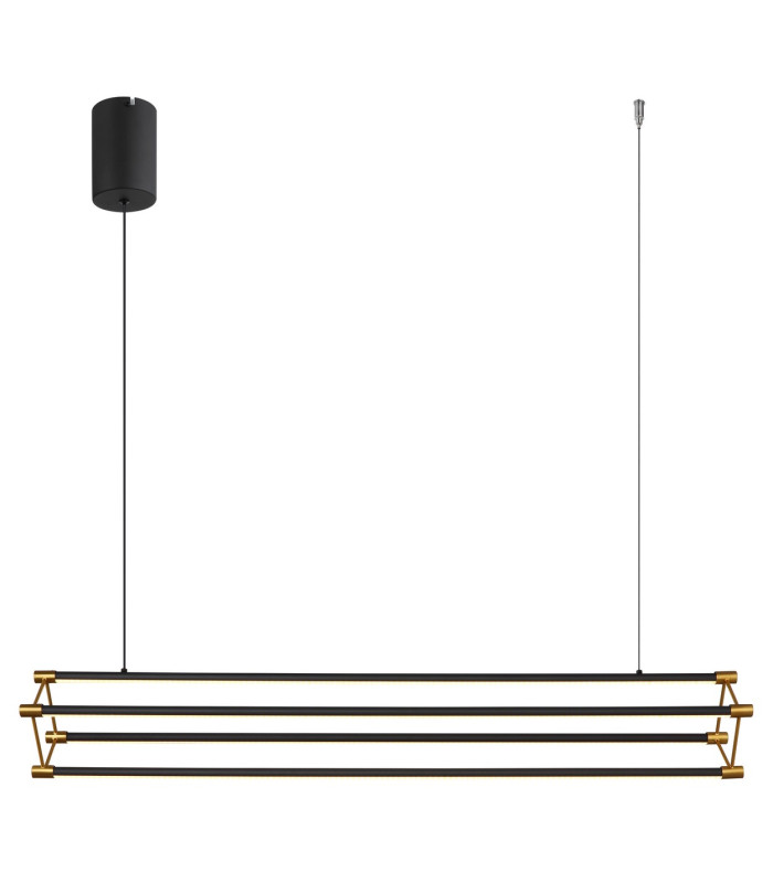 Kayson 104cm Pendant Ceiling Light Matt Black LED 3000K-3
