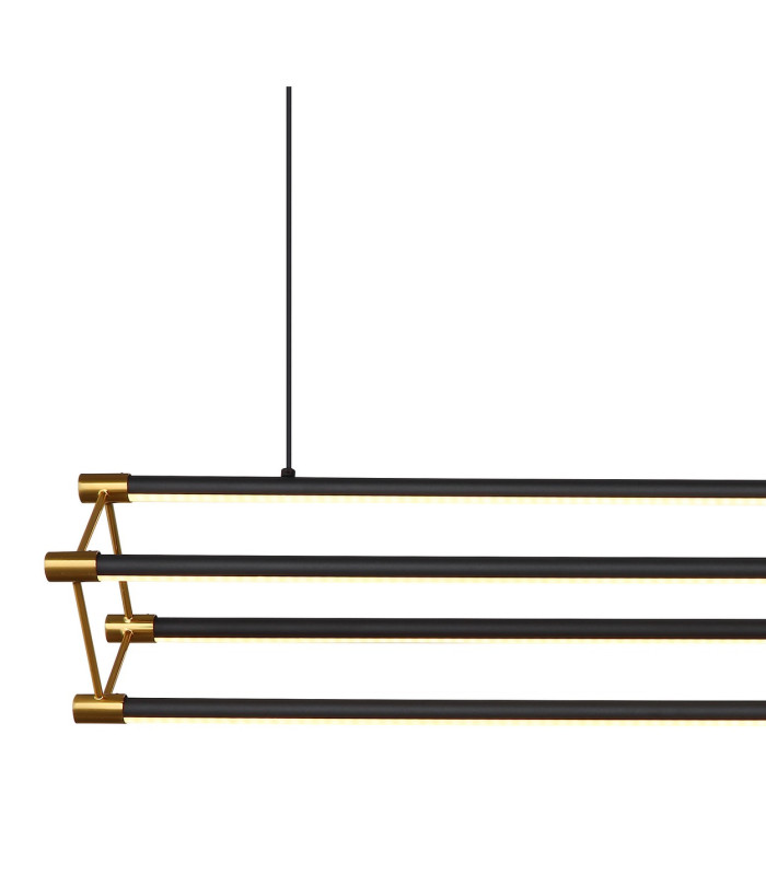 Kayson 104cm Pendant Ceiling Light Matt Black LED 3000K-4