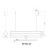 Kayson 104cm Pendant Ceiling Light Matt Black LED 3000K-9