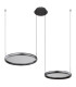 Briggs Pendant Ceiling Light Matt Black 2x LED Dimmable 2700-6000K Remote Control-2