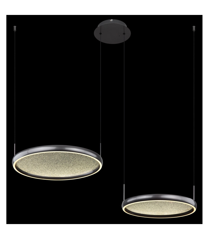 Briggs Pendant Ceiling Light Matt Black 2x LED Dimmable 2700-6000K Remote Control-3