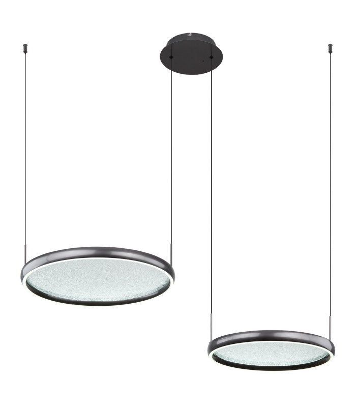 Briggs Pendant Ceiling Light Matt Black 2x LED Dimmable 2700-6000K Remote Control-5