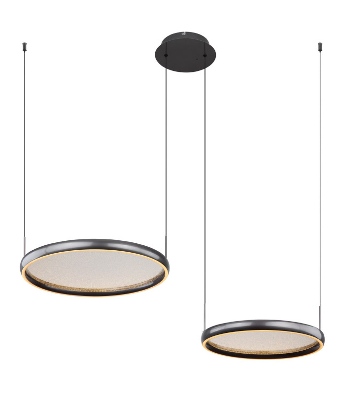 Briggs Pendant Ceiling Light Matt Black 2x LED Dimmable 2700-6000K Remote Control-8