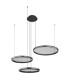 Briggs Pendant Ceiling Light Matt Black 3x LED Dimmable 2700-6000K Remote Control-2