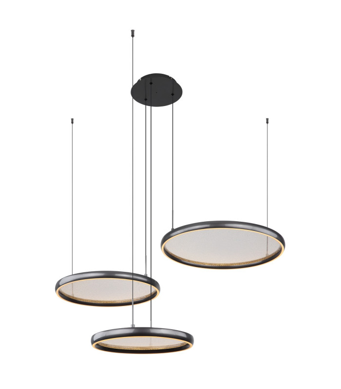 Briggs Pendant Ceiling Light Matt Black 3x LED Dimmable 2700-6000K Remote Control-11