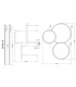 Briggs Pendant Ceiling Light Matt Black 3x LED Dimmable 2700-6000K Remote Control-12
