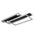 Finnley Integrated LED Semi Flush Ceiling Light Matt Black LED 3000K-2