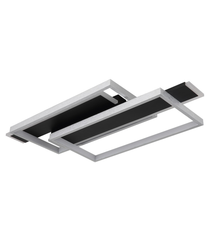 Finnley Integrated LED Semi Flush Ceiling Light Matt Black LED 3000K-2
