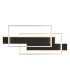 Finnley Integrated LED Semi Flush Ceiling Light Matt Black LED 3000K-4