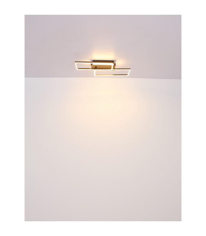 Finnley Integrated LED Semi Flush Ceiling Light Matt Black LED 3000K-6