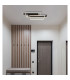 Finnley Integrated LED Semi Flush Ceiling Light Matt Black LED 3000K-8