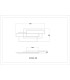 Finnley Integrated LED Semi Flush Ceiling Light Matt Black LED 3000K-9