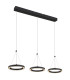 Grenvix Triple Ring Pendant Ceiling Light Matt Black 3x LED 3000K-9
