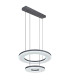 Blasius Twin Ring Pendant Ceiling Light Black 2x LED Dimmable 2700-6000K Remote Control-6