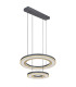 Blasius Twin Ring Pendant Ceiling Light Black 2x LED Dimmable 2700-6000K Remote Control-9