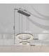 Blasius Twin Ring Pendant Ceiling Light Black 2x LED Dimmable 2700-6000K Remote Control-11