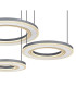 Blasius Four Ring Pendant Ceiling Light Black 4x LED Dimmable 2700-6000K Remote Control-4