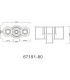 Blasius Four Ring Pendant Ceiling Light Black 4x LED Dimmable 2700-6000K Remote Control-10