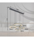 Blasius Four Ring Pendant Ceiling Light Black 4x LED Dimmable 2700-6000K Remote Control-11
