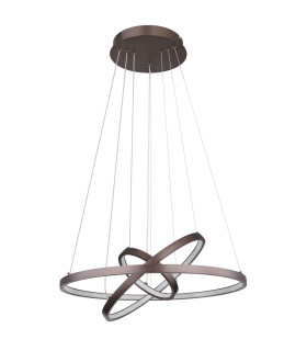 Ralph Pendant Ceiling Light Coffee Colored Matt 3x LED Dimmable 3000K-2