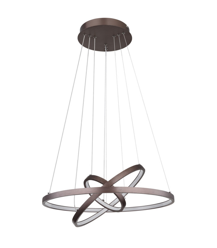 Ralph Pendant Ceiling Light Coffee Colored Matt 3x LED Dimmable 3000K-2
