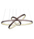 Ralph Pendant Ceiling Light Coffee Colored Matt 3x LED Dimmable 3000K-3