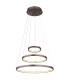 Ralph Pendant Ceiling Light Coffee Colored Matt 3x LED Dimmable 3000K-4