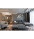 Ralph Pendant Ceiling Light Coffee Colored Matt 3x LED Dimmable 3000K-5