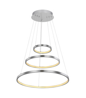 Ralph Pendant Ceiling Light Nickel Matt 3x LED Dimmable 3000K-1