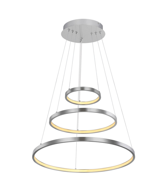 Ralph Pendant Ceiling Light Nickel Matt 3x LED Dimmable 3000K-1