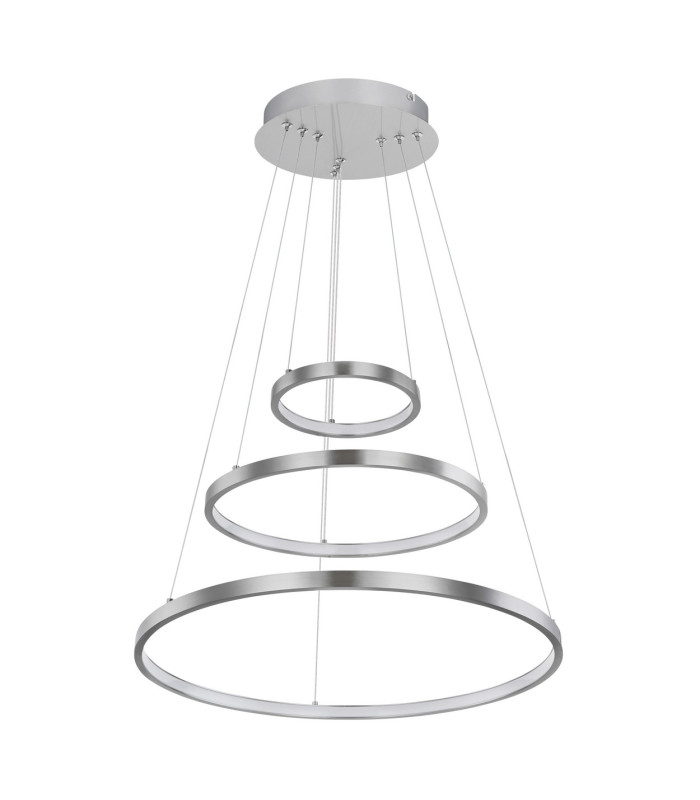 Ralph Pendant Ceiling Light Nickel Matt 3x LED Dimmable 3000K-2